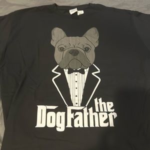 The Dogfather French Bulldog short sleeved shirt. XL.  NWOT